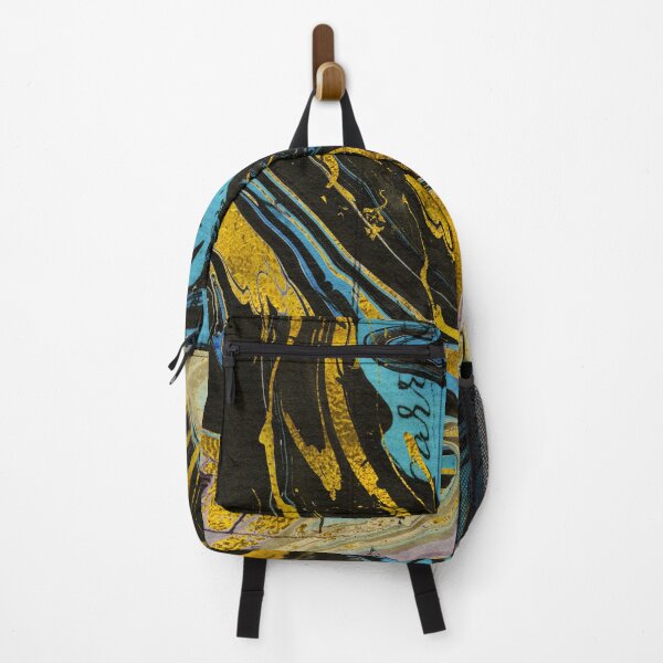 Item preview, Marbling in black , blue and gold designed and sold by Sue Zipkin.