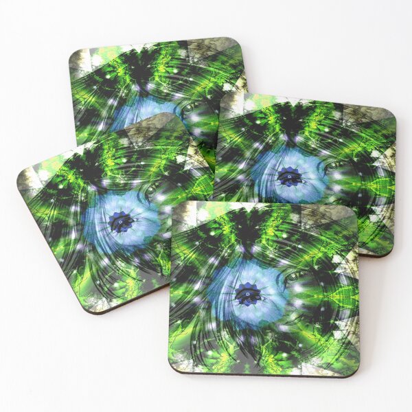 Item preview, Green Starry Face  designed and sold by Korroby.