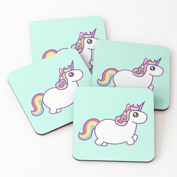Item preview, Kawaii Rainbow Chubby Unicorn designed and sold by DorkyDinoGifts.