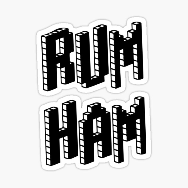 "RUM HAM Always Sunny" Sticker for Sale by NileCoyote Redbubble