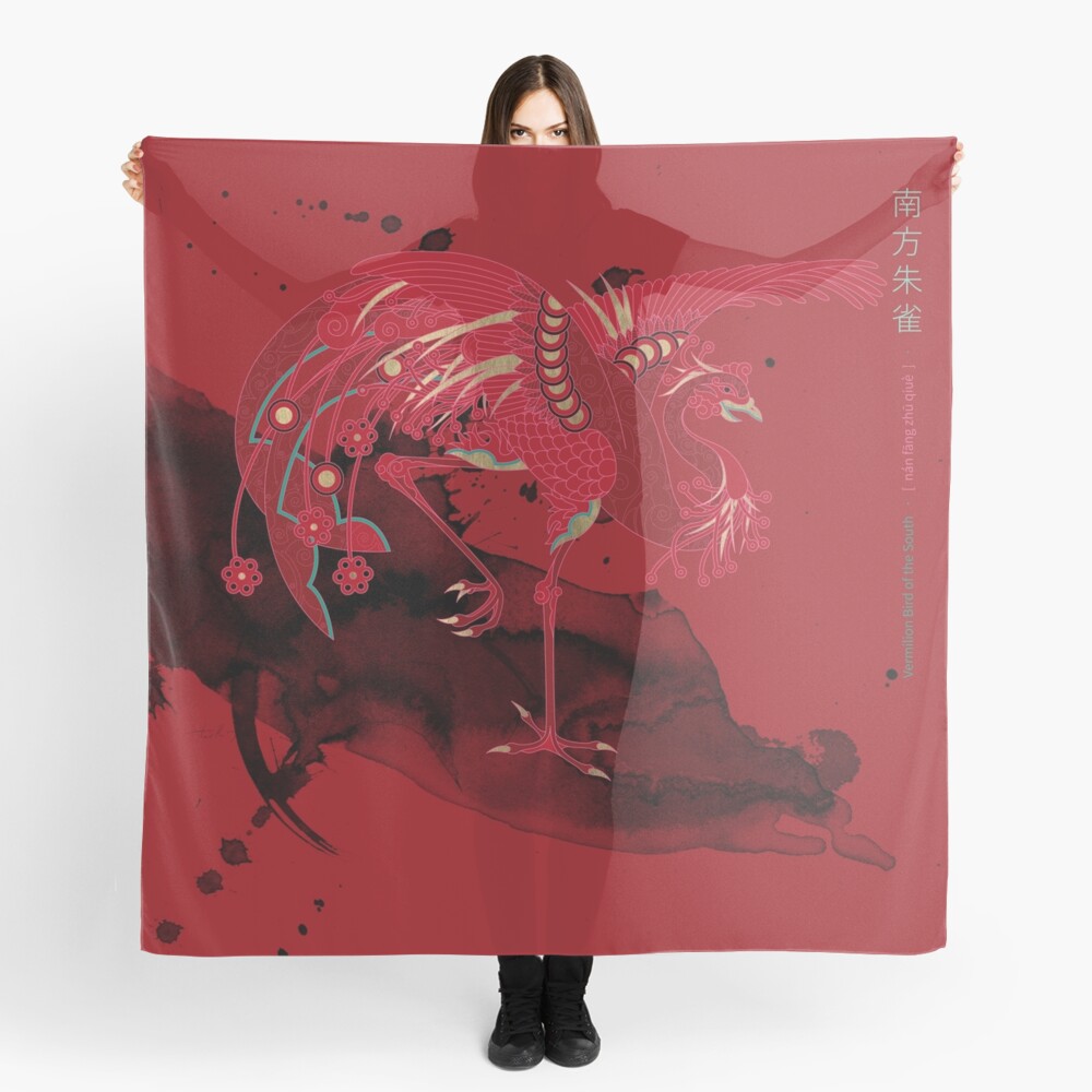 Vermilion Bird of the South Scarf