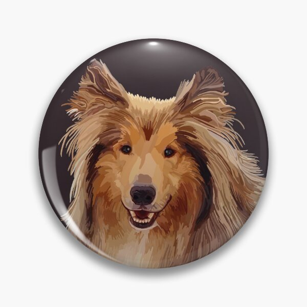 Item preview, Rough Coated Sable White Collie Dog Portrait  designed and sold by Deborah Camp.