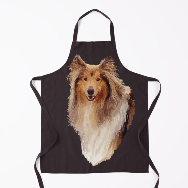 Item preview, Rough Coated Sable White Collie Dog Portrait designed and sold by Deborah Camp.