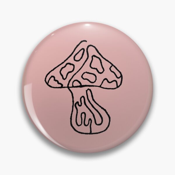 Item preview, SPRUCE - SHROOM line art // pink designed and sold by BECCANONIE.