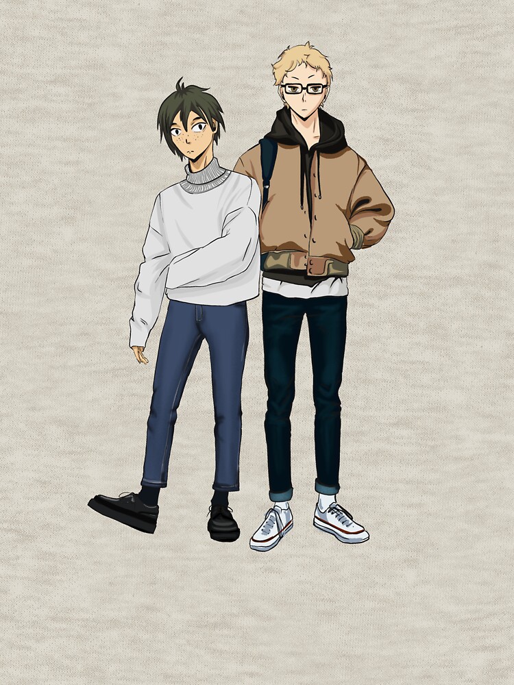 "Casual dress tsukishima + yamaguchi " Pullover Hoodie by alexandraDuh Redbubble