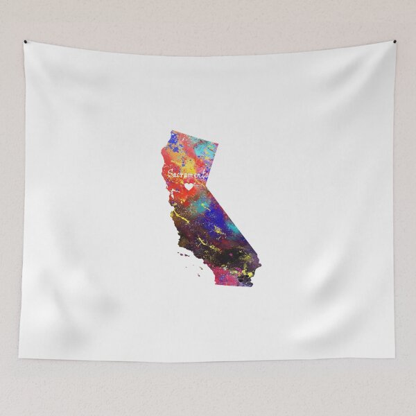 Item preview, Sacramento Watercolor design map quote definiton designed and sold by vividpixelusa.