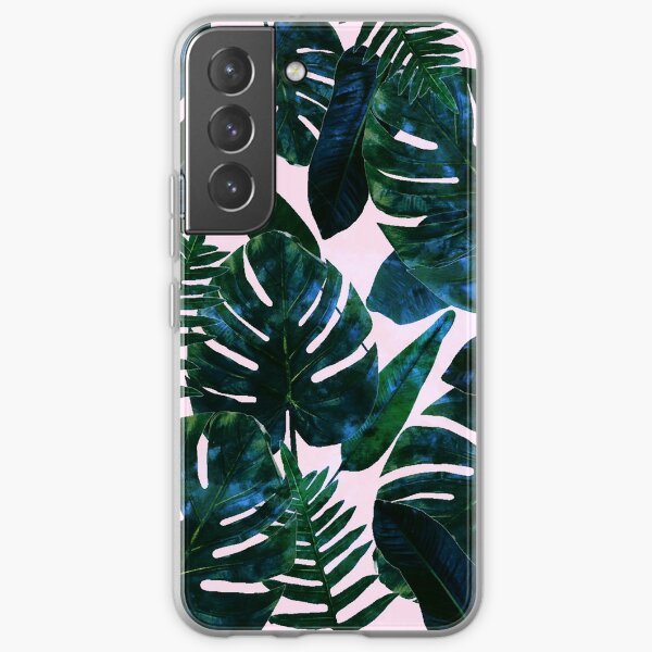 Perceptive Dream | Tropical Nature Botanical Plants Painting | Palm Monstera Banana Leaves Jungle Samsung Galaxy Soft Case