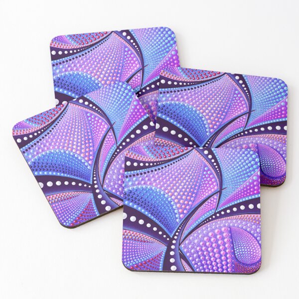 Item preview, Purple  abstract dot pattern designed and sold by karingetaz.