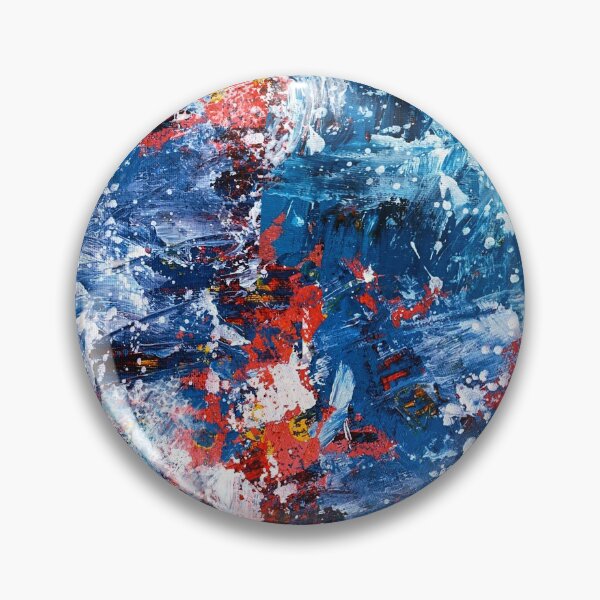 Item preview, Blue Abstract Grunge Acrylic Art designed and sold by snowpinecone.