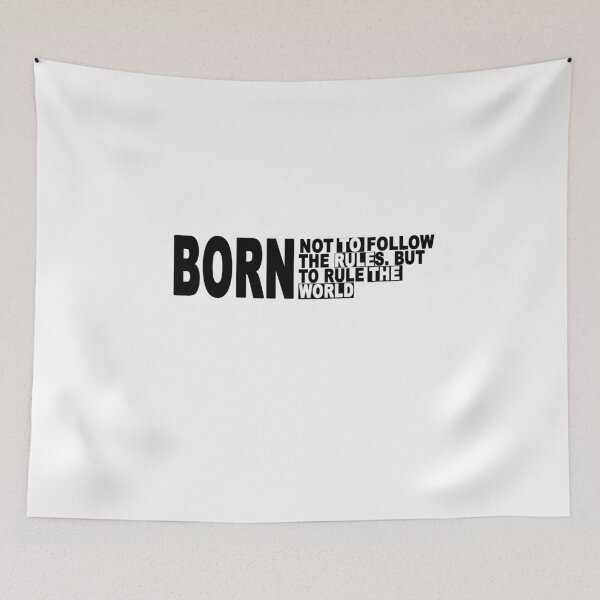 Item preview, Born to rule the world in white designed and sold by Roy Store.