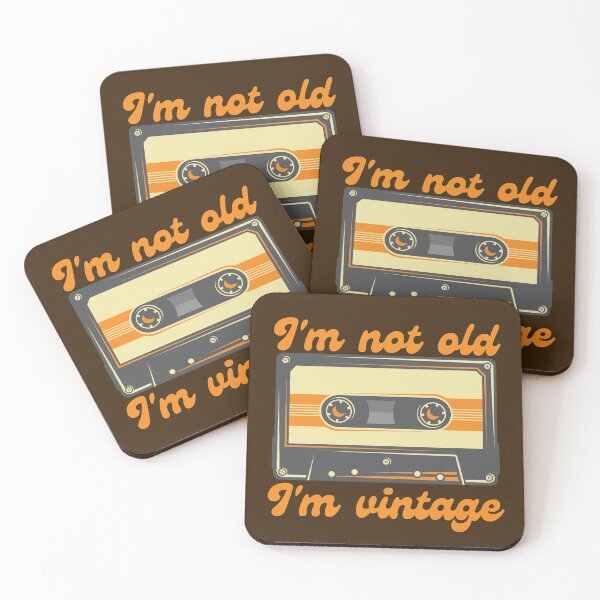 Item preview, I'm Not Old, I'm Vintage - brown background designed and sold by MixedBagMerch.