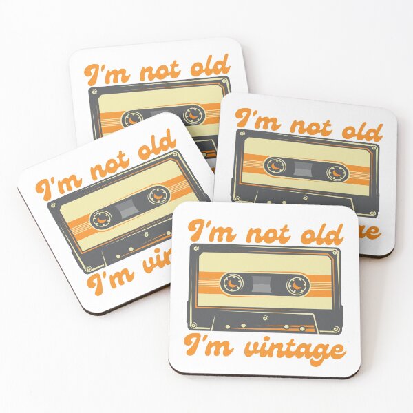 Item preview, I'm Not Old, I'm Vintage - white background designed and sold by MixedBagMerch.