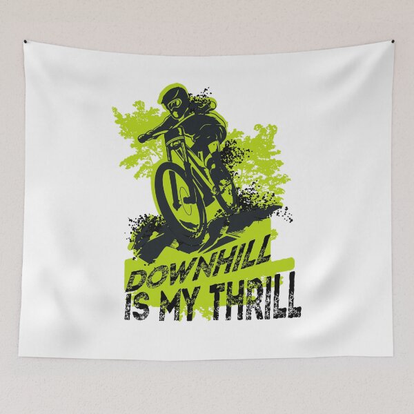 Item preview, Downhill Is My Thrill Biking designed and sold by Mytoonsquad.