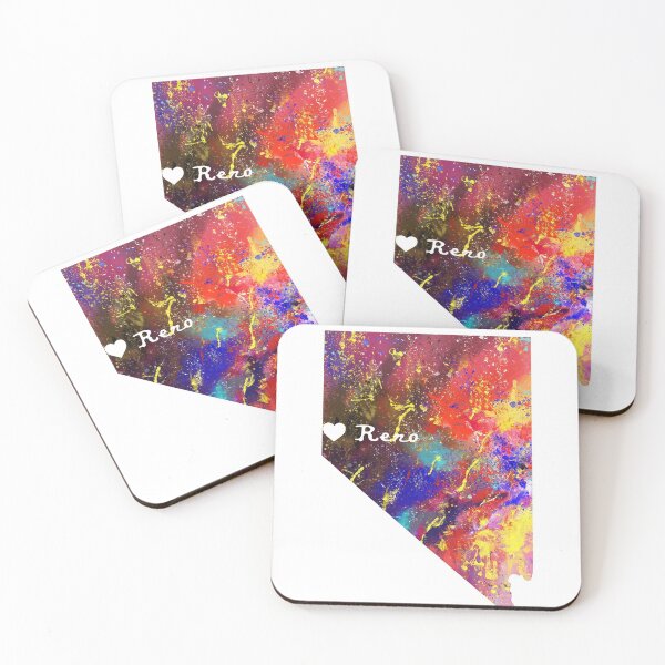 Item preview, Reno Love Heart Watercolor design map quote defini designed and sold by vividpixelusa.