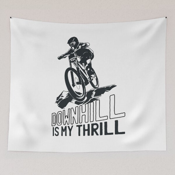 Item preview, Downhill Is My Thrill Biking designed and sold by Mytoonsquad.