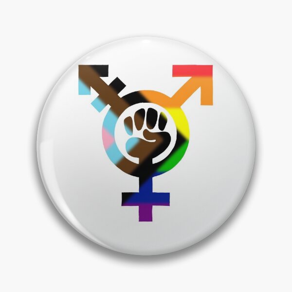 Aperçu de l'œuvre Drapeau de progression du symbole trans créée et vendue par Chronically-art.