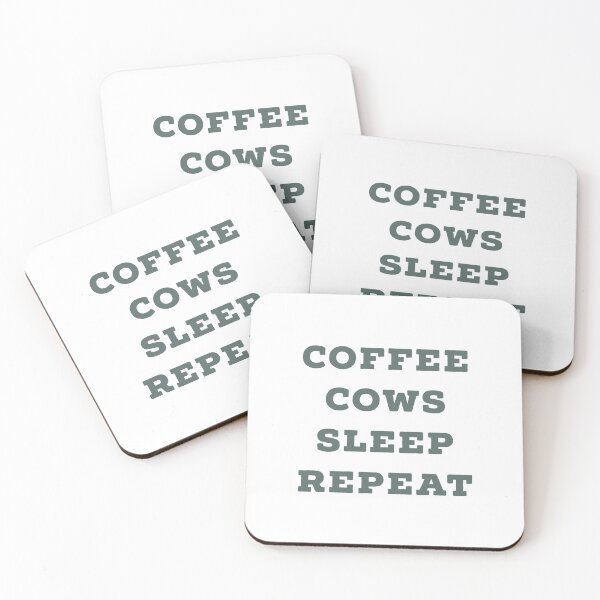 Item preview, Coffee, cows, sleep, repeat (coffee then cows) designed and sold by bellatierra.