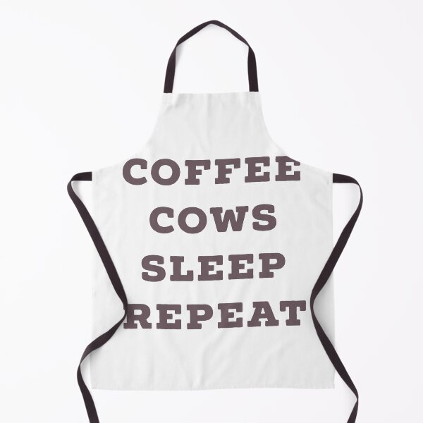 Item preview, Coffee, cows, sleep, repeat (coffee then cows) (brown) designed and sold by bellatierra.