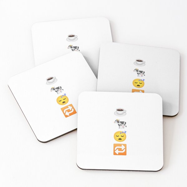 Item preview, Coffee, cows, sleep, repeat (coffee then cows) (emoji) designed and sold by bellatierra.