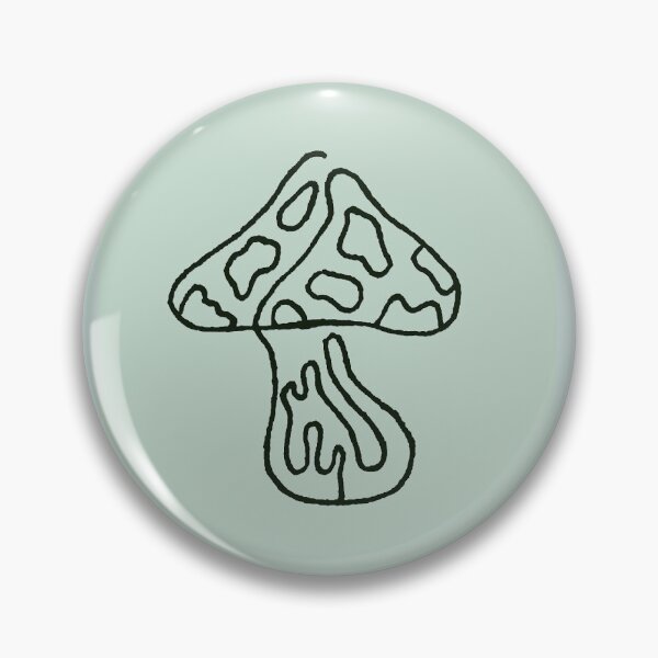 Item preview, SPRUCE - SHROOM line art // teal designed and sold by BECCANONIE.