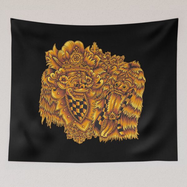 Item preview, Barong vs Rangda illustration designed and sold by Marciano Graphic.