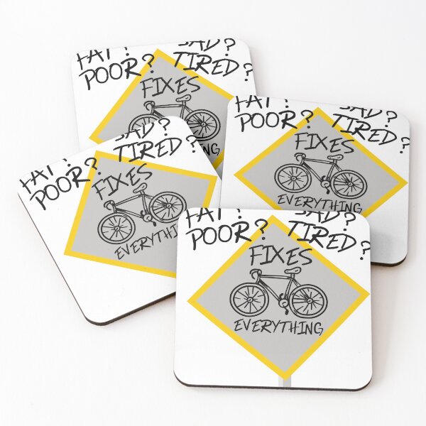 Item preview, Fat Poor Sad Tired Bike Fixes Everything designed and sold by Mytoonsquad.