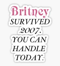 Britney Survived, Britney. Sticker