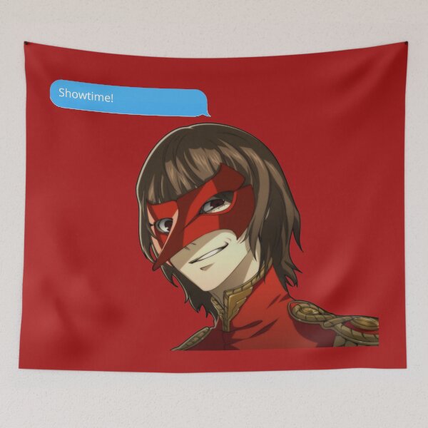 Artikelvorschau, Persona 5 Goro Akechi Crow Showtime Zitat entworfen und verkauft von gamerzemporium.