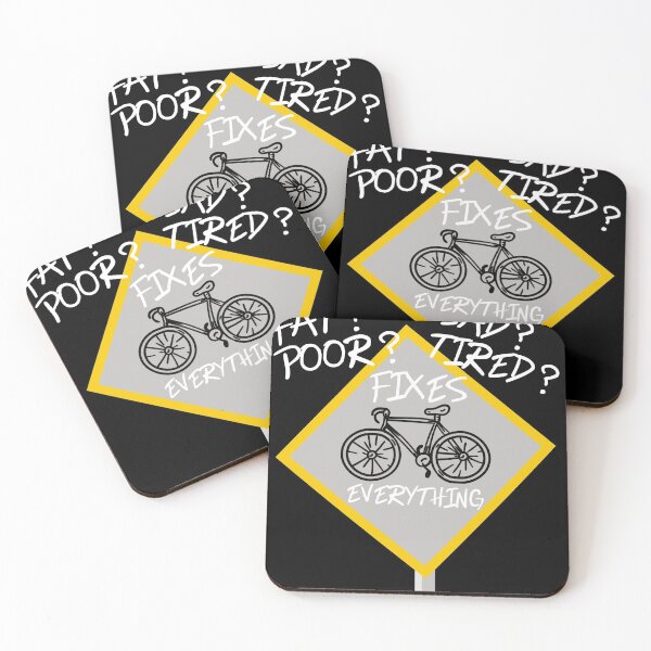 Item preview, Fat Poor Sad Tired Bike Fixes Everything designed and sold by Mytoonsquad.