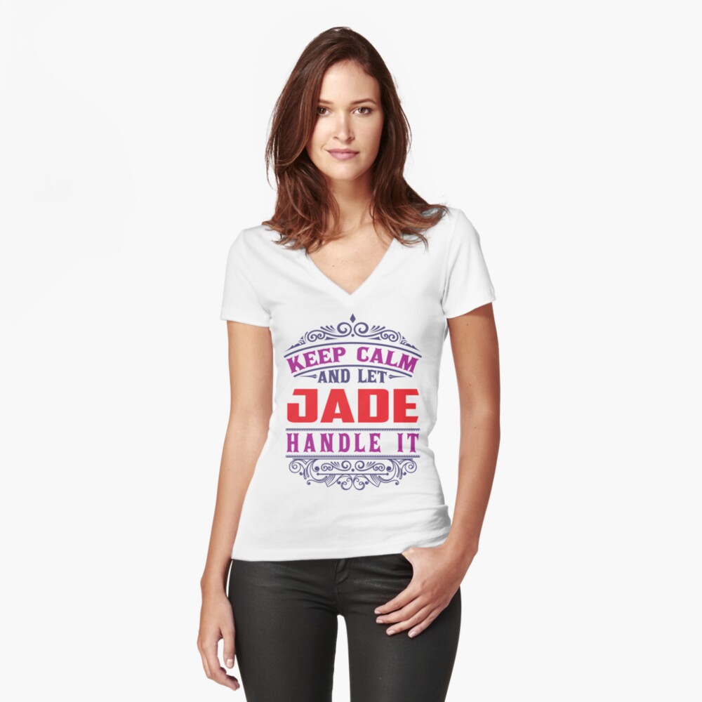 Item preview, Fitted V-Neck T-Shirt designed and sold by wantneedlove.