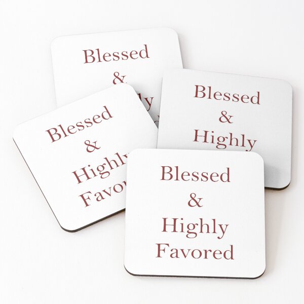 Item preview, Blessed and Highy favored  designed and sold by Inspireaglow.
