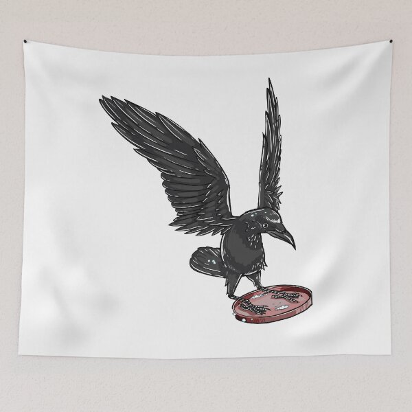 Item preview, Copy of A crow using some lid as a sled, based on actual events! designed and sold by MatthewJSimpson.