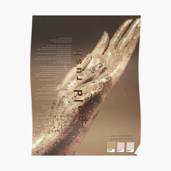 Póster de la fiebre del oro de Taylor Swift - Evermore Album Póster
