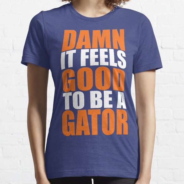 Florida Gators Women's Distressed Blue Football T'Shirt