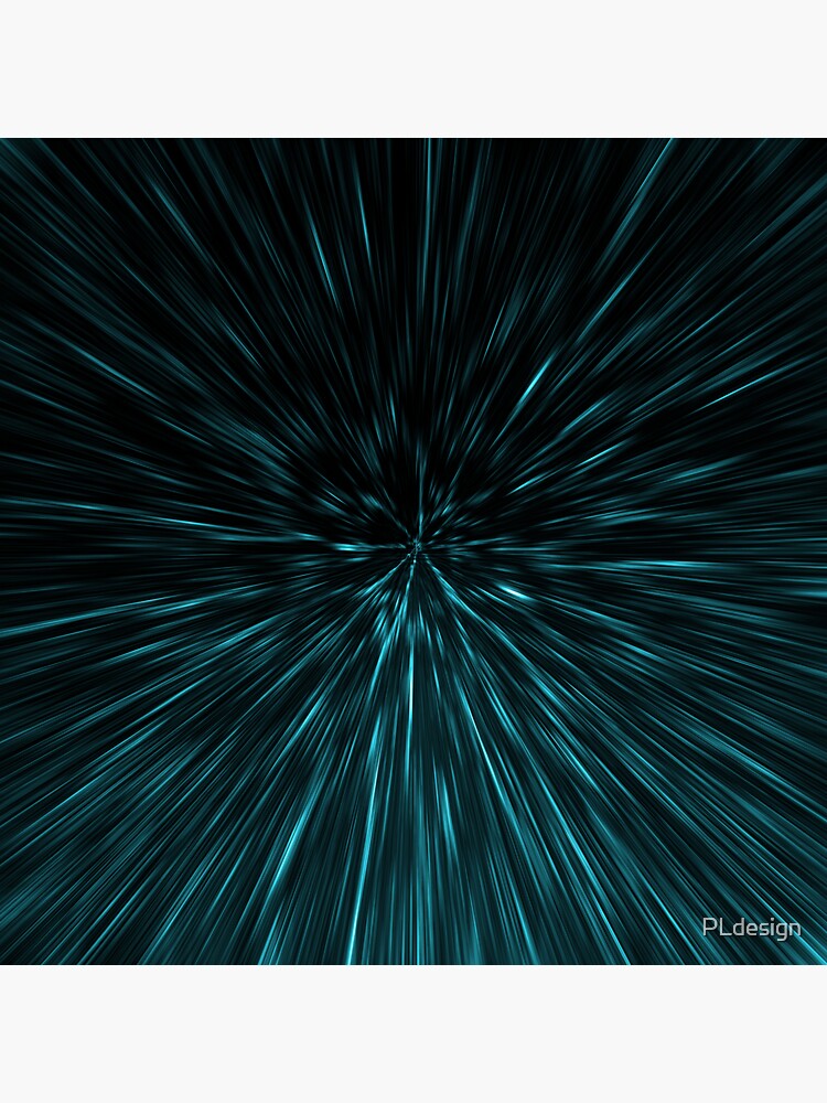 Cool Blue black Hypergalaxy Abstract Lines by PLdesign