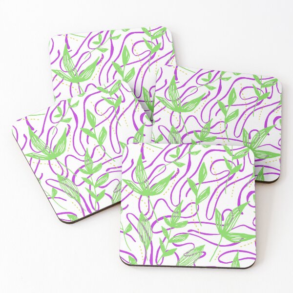 Item preview, Modern Leaves Pattern Floating Foliage designed and sold by chrstdnl.