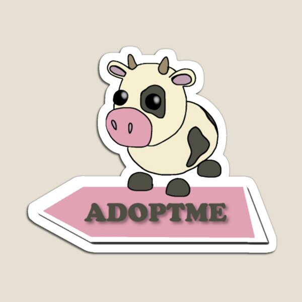 Adopt Me Cow Magnets Redbubble - cow cow song roblox