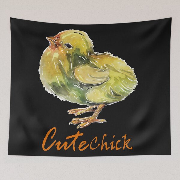 Item preview, cute chick water color designed and sold by Urbo Panda.
