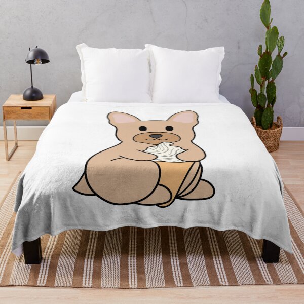 Item preview, Cream French Bulldog Ice Cream designed and sold by BiscuitSnack.