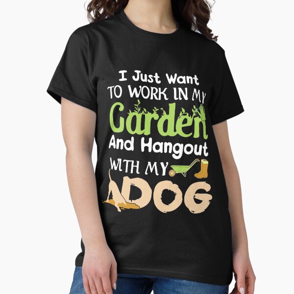Item preview, Garden Hang Out With My Dog designed and sold by TRUMSPEED.