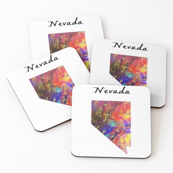 Item preview, Nevada Watercolor design map quote definiton designed and sold by vividpixelusa.