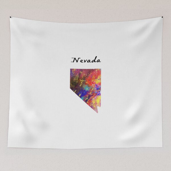 Item preview, Nevada Watercolor design map quote definiton designed and sold by vividpixelusa.