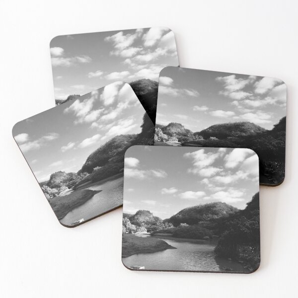 Item preview, Haleiwa Landscape in black and white (Hawaii) designed and sold by TM Art.