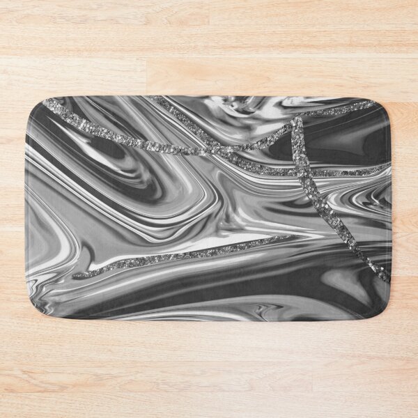 Item preview, Silver Glitter Abstract Art designed and sold by ReesDesigns.