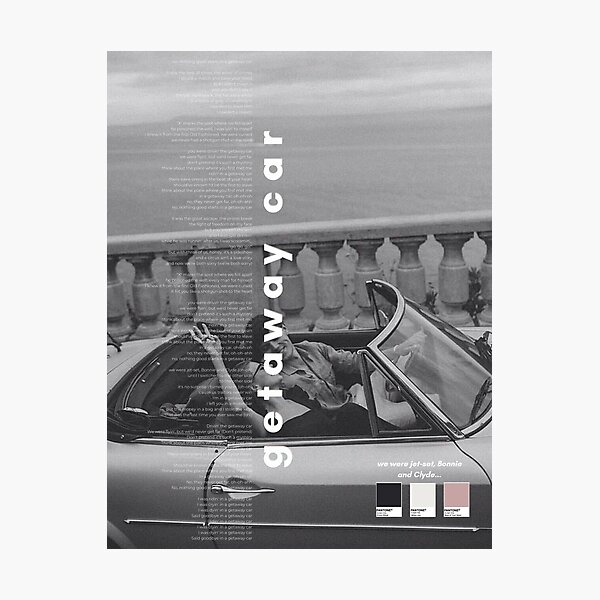 Póster de Getaway Car Taylor Swift - Reputación Lámina fotográfica