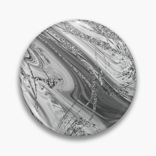 Item preview, Silver Metallic Abstract Art designed and sold by ReesDesigns.
