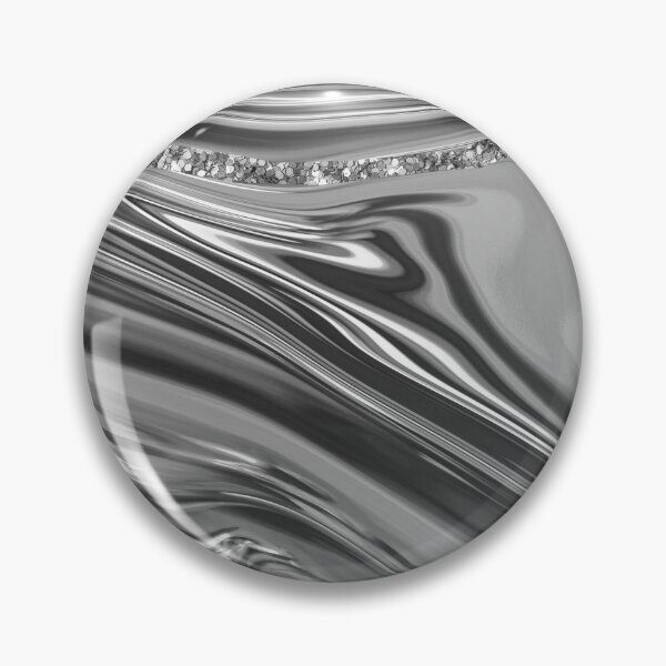Item preview, Silver Liquid Metal with Crystal Detail designed and sold by ReesDesigns.