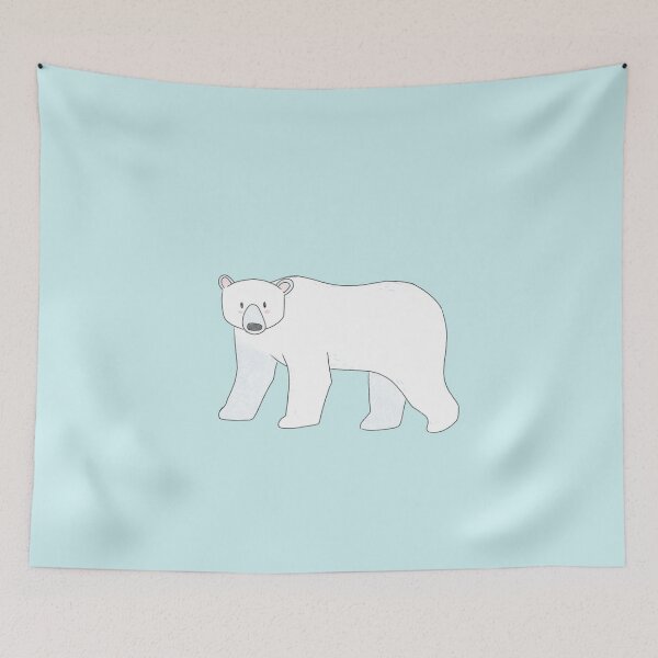 Item preview, Adorable Minimalist Winter Arctic Polar Bear designed and sold by bassoongirl123.