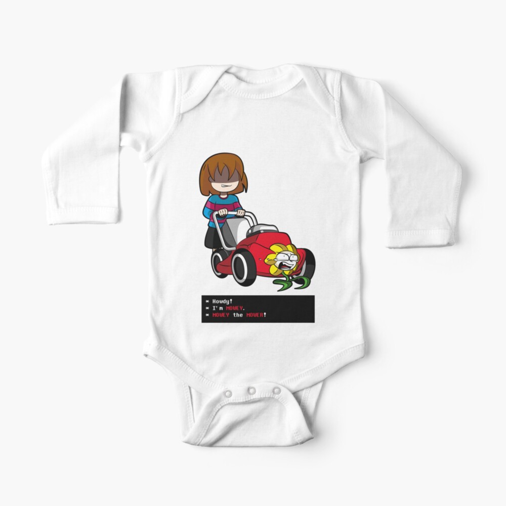 Undertale Frisk And Flowey Baby One Piece By Zariaa Redbubble