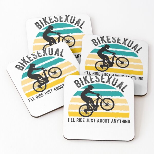 Item preview, Bikesexual Retro Sunset I'll Ride designed and sold by Mytoonsquad.
